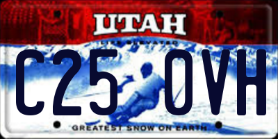 UT license plate C250VH