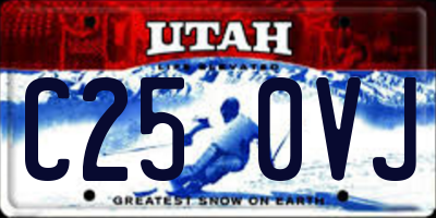 UT license plate C250VJ