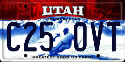 UT license plate C250VT