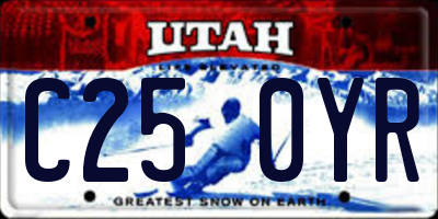 UT license plate C250YR