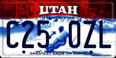 UT license plate C250ZL