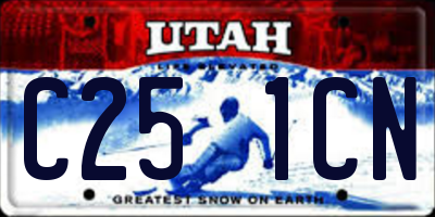 UT license plate C251CN