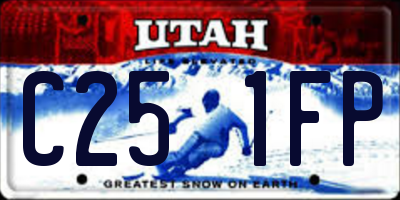 UT license plate C251FP
