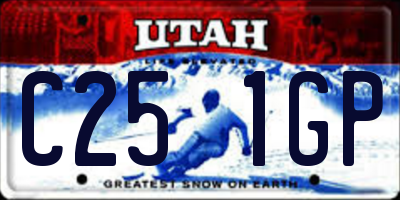 UT license plate C251GP