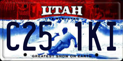 UT license plate C251KI
