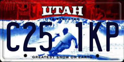 UT license plate C251KP