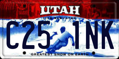 UT license plate C251NK