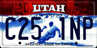 UT license plate C251NP