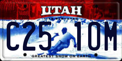 UT license plate C251OM