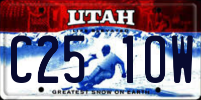 UT license plate C251OW