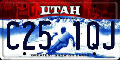 UT license plate C251QJ