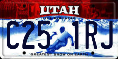 UT license plate C251RJ