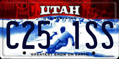 UT license plate C251SS
