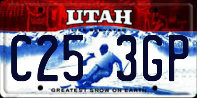 UT license plate C253GP