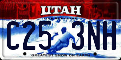 UT license plate C253NH