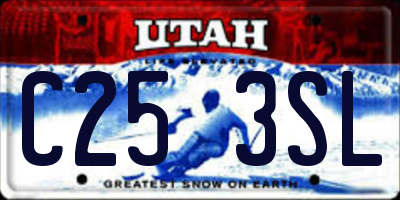 UT license plate C253SL