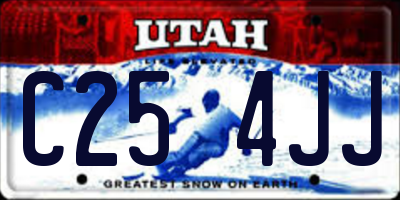 UT license plate C254JJ