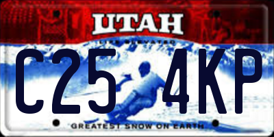 UT license plate C254KP