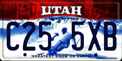 UT license plate C255XB
