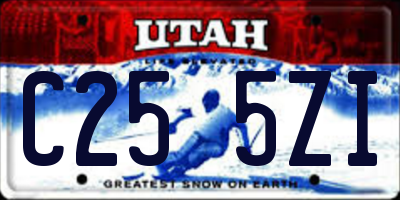 UT license plate C255ZI