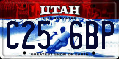 UT license plate C256BP