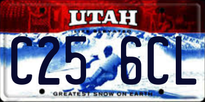 UT license plate C256CL