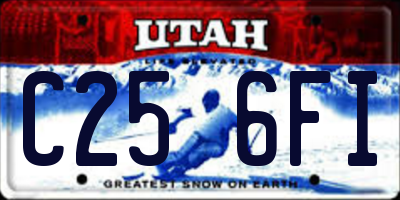 UT license plate C256FI