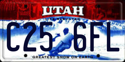 UT license plate C256FL