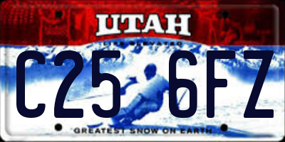 UT license plate C256FZ