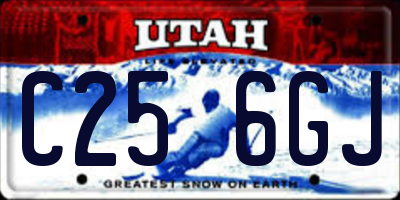 UT license plate C256GJ