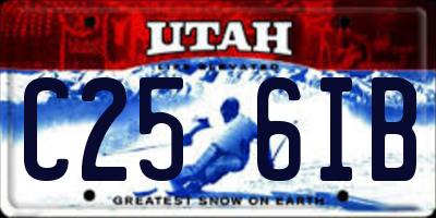 UT license plate C256IB