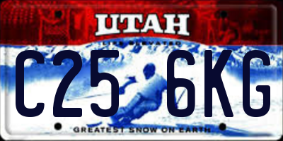 UT license plate C256KG