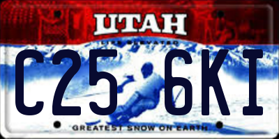 UT license plate C256KI