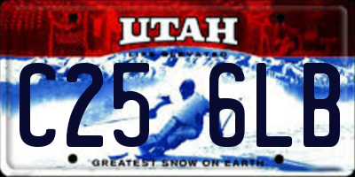 UT license plate C256LB