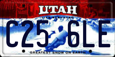 UT license plate C256LE