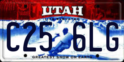 UT license plate C256LG