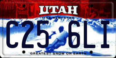 UT license plate C256LI