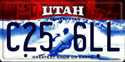 UT license plate C256LL