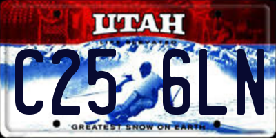 UT license plate C256LN