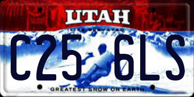 UT license plate C256LS