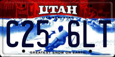 UT license plate C256LT