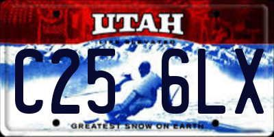 UT license plate C256LX