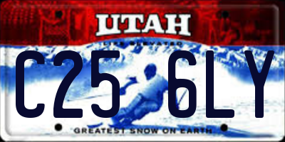 UT license plate C256LY