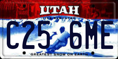 UT license plate C256ME