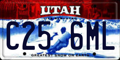 UT license plate C256ML