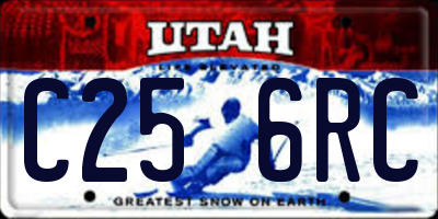 UT license plate C256RC