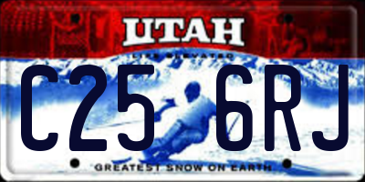 UT license plate C256RJ