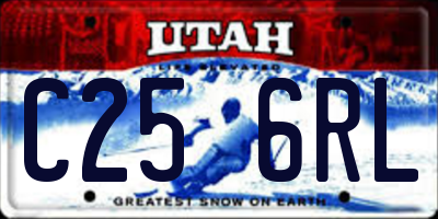 UT license plate C256RL