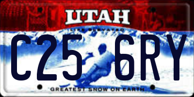 UT license plate C256RY