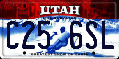 UT license plate C256SL